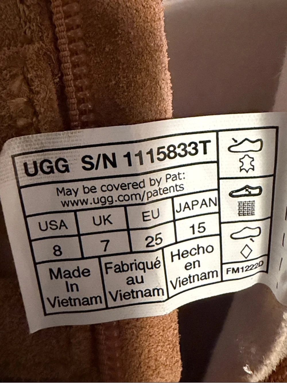 UGG Kids' Tillee Boots - Chestnut Tan Suede with Bow Details
